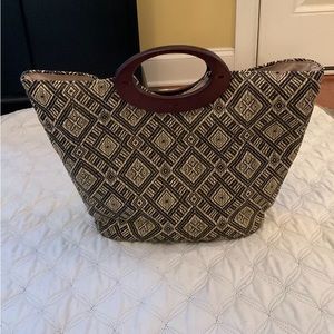 🤗 EUC—Well-made, Lined, Paper-straw Tote with interior pockets